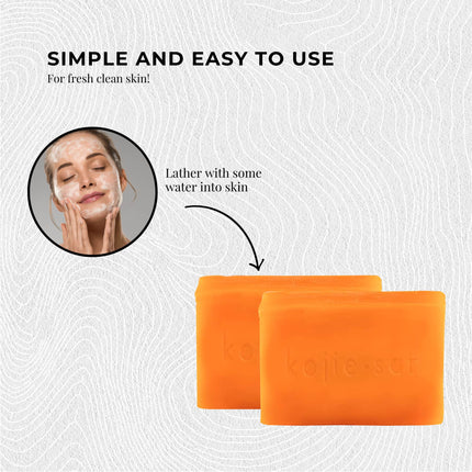 3x 65g Kojie San Soap - Original Kojic Acid Bars