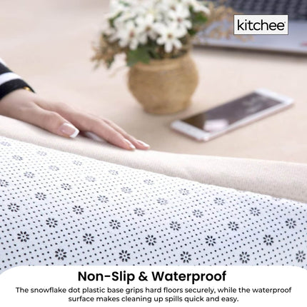Kitchee Kids Foam Floor Play Mat 200x200cm – Padded Thick Soft Tatami Style Cream