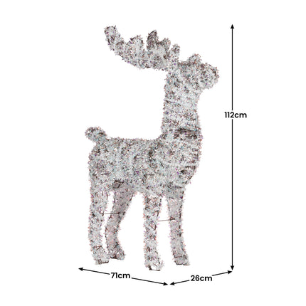 Christabelle 112cm Animated Reindeer Christmas LED Lights Indoor Outdoor Yard Statue Decoration