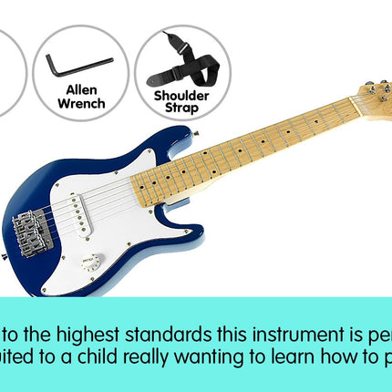 Karrera Electric Childrens Kids Guitar - Blue