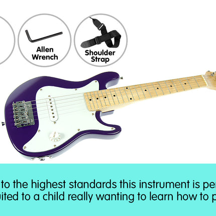 Karrera Electric Childrens Guitar Kids - Purple