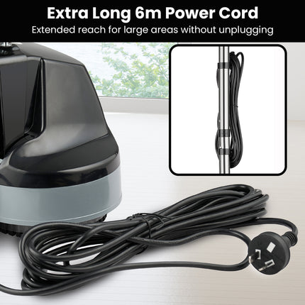 Kartrite Hauskeeper Gen2 5-in-1 Black Electric Floor Polisher Hard Waxer Buffer Scrubber Cleaner 240v With Twin Rotating Brushes 6m Power Cord