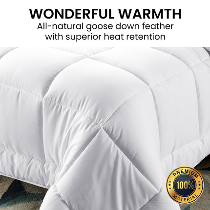 Laura Hill 500GSM Goose Down Feather Comforter Doona - Queen