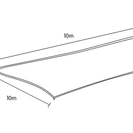 Wallaroo Square Shade Sail 10m x 10m - Sand