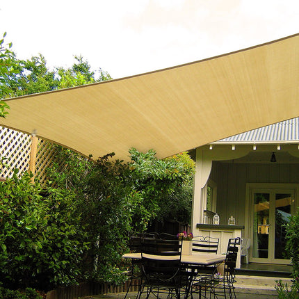 Wallaroo Rectangular Shade Sail Sand: 3m x 4m