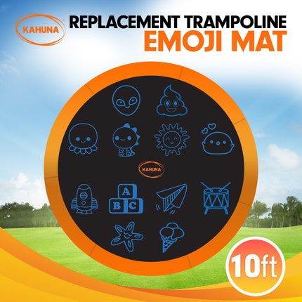 Kahuna 10ft Replacement Trampoline Jumping Mat - Emoji