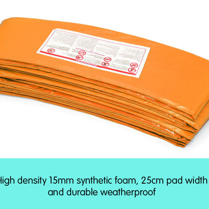 Kahuna 10ft Trampoline Replacement Pad Round - Orange