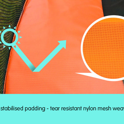 Kahuna 12ft Trampoline Replacement Pad Round - Orange
