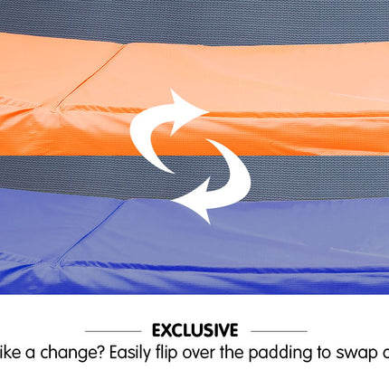 Kahuna 14ft Trampoline Reversible Replacement Pad Round - Orange/Blue