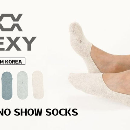 5X Rexy Daily No Show Ankle Socks Large Non-Slip Breathable MULTI COLOUR
