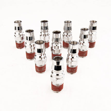 10X 1/4" Nitto Type Male Air Coupling Coupler Fitting Connector 4 x 1.5cm