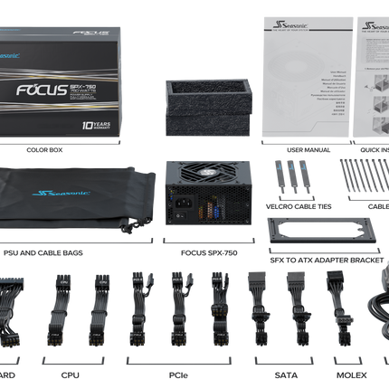 Seasonic FOCUS SPX-750 750W Fully Modular PSU