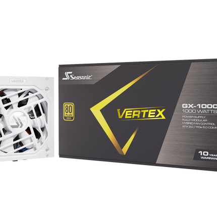 Seasonic VERTEX GX-1000 White 1000W ATX 3.0 Gold Modular PSU
