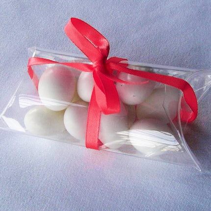 100 Pack of Pillow Rectangle Shaped Gift Box - Wedding or Product Bomboniere Jewelry Gift Party Favor Model Candy Chocolate Soap Box