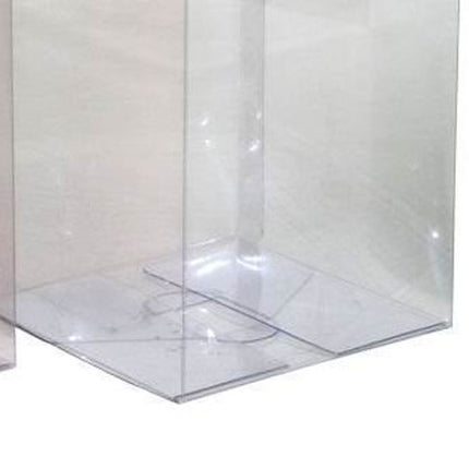 100 Pack of  12cm Square Cube Box - Large Bomboniere Exhibition Gift Product Showcase Clear Plastic Shop Display Storage Packaging Box