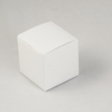 100 Pack of White 8x8x8cm Square Cube Card Gift Box - Folding Packaging Small rectangle/square Boxes for Wedding Jewelry Gift Party Favor Model Candy Chocolate Soap Box