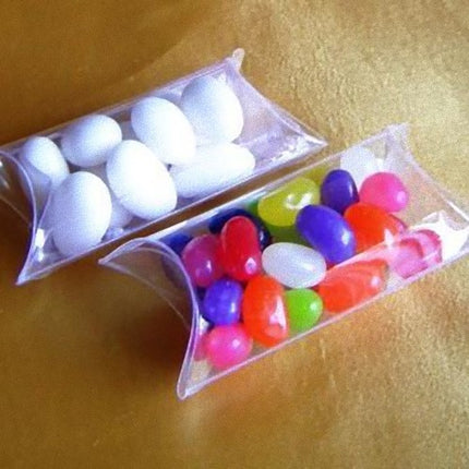 50 Pack of Pillow Rectangle Shaped Gift Box - Wedding or Product Bomboniere Jewelry Gift Party Favor Model Candy Chocolate Soap Box