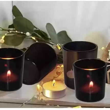 20 Pack Black Matt Tealight Candle Holder 6.5cm Festival Decor Wedding Propose Parties Holiday and Home Decor