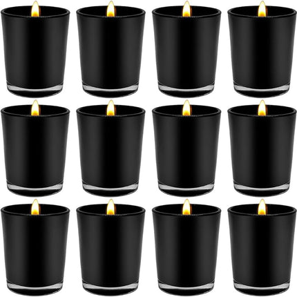 40 Pack Black Matt Tealight Candle Holder 6.5cm Festival Decor Wedding Propose Parties Holiday and Home Decor