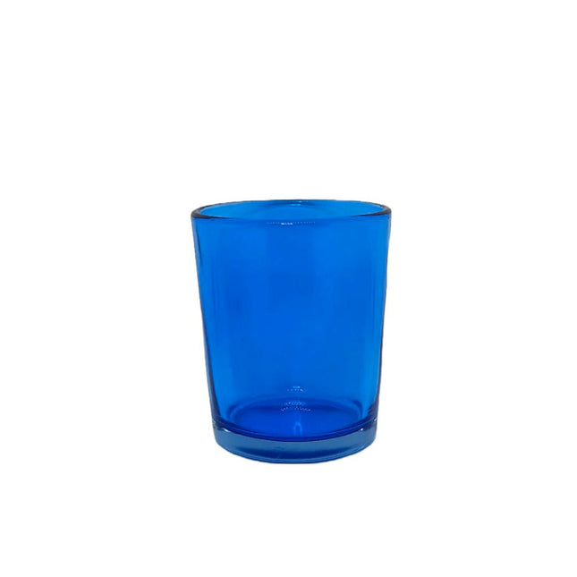 10 Pack Blue Glass Votive Tealight Candle Holders House Party Centerpiece Xmas Wedding Decor Glass Candlestick Party Decorations Bridal Baby Shower Event