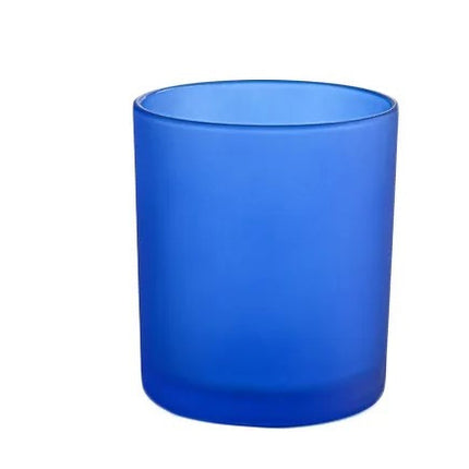 40 Pack Blue Frosted Glass Votive Tealight Candle Holders House Party Centerpiece Xmas Wedding Decor Glass Candlestick Party Decorations Bridal Baby Shower Event