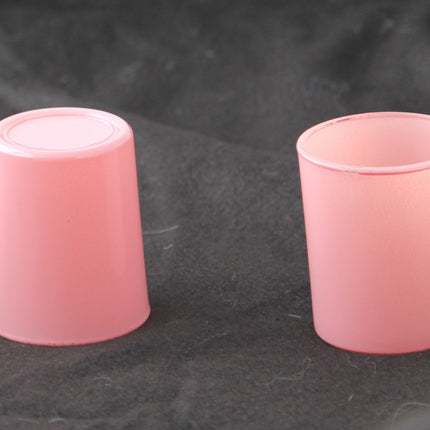 40 Pack Blush Pink Glass Votive Tealight Candle Holders House Party Centerpiece Xmas Wedding Decor Glass Candlestick Party Decorations Bridal Valentines Event