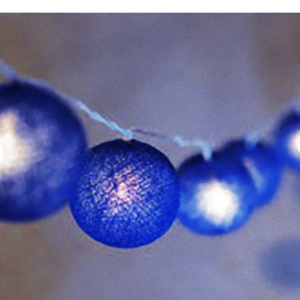 20 Ball Dark Blue 3m String Light Battery Box 5cm Cotton Ball  Christmas Birthday Boy Special Occasion Decoration