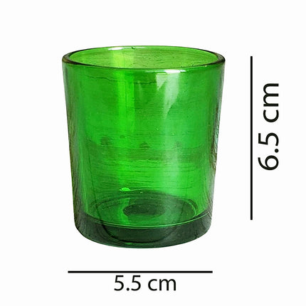 20 Pack Green Glass Votive Candle Holders Table Centreoieces  Xmas Wedding Anniversary Event Recption Party Function or Home Decor