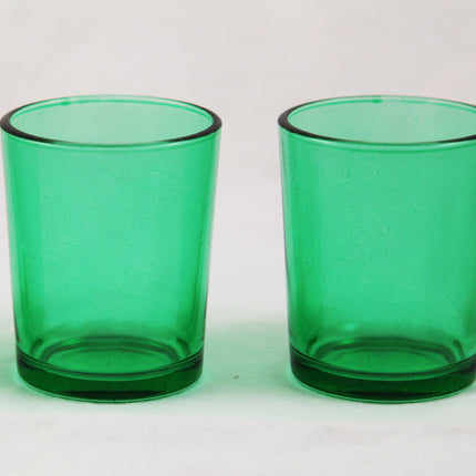 20 Pack Green Glass Votive Candle Holders Table Centreoieces  Xmas Wedding Anniversary Event Recption Party Function or Home Decor