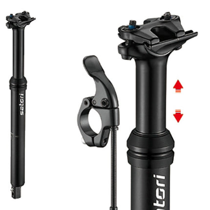 Satori Mountain Bike Height Adjustable Seatpost Internal Cable 30.9 Diameter 150mm Travel