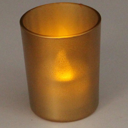 40 Bulk Pack Matt Gold Glass Votive Candle Holders Table Centreoieces  Xmas Wedding Anniversary Event Recption Party Function or Home Decor