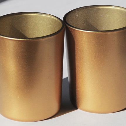 40 Bulk Pack Matt Gold Glass Votive Candle Holders Table Centreoieces  Xmas Wedding Anniversary Event Recption Party Function or Home Decor