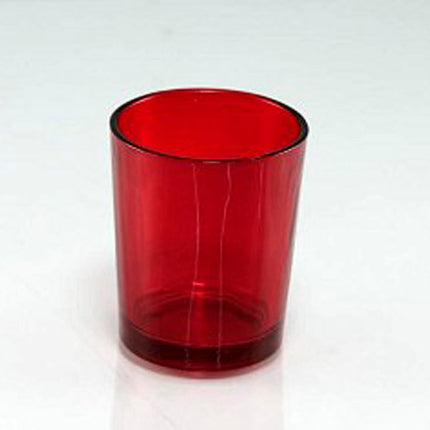 10 Pack Red Glass Votive Tealight Candle Holders House Party Centerpiece Xmas Wedding Decor Glass Candlestick Party Decorations Bridal Valentines Event