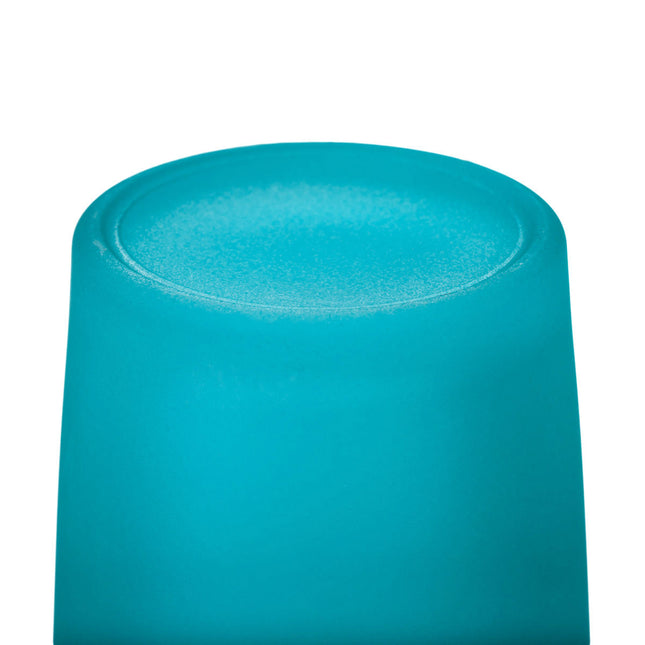 10 Pack Turquoise Frosted Glass Votive Tealight Candle Holders House Party Centerpiece Xmas Wedding Decor Glass Candlestick Party Decorations Bridal Baby Shower Event