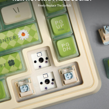 KZZI K75 PRO RGB 75% Wireless Gasket Mechanical Night Grey Keyboard, Triple Mode, Eternity Tactile Switch