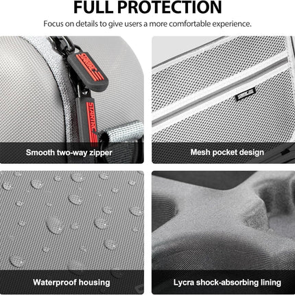 STARTRC Carrying Case for DJI Neo Portable PU Storage Protective Bag for DJI Neo Fly More Combo Accessories, Compatible with RC-N3 Remote Controller, Neo Intelligent Flight Battery, Charging Hub