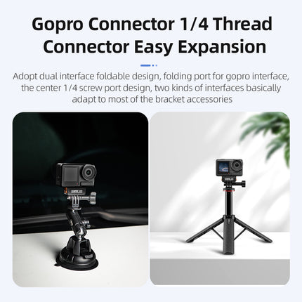 STARTRC Action 5 Pro Magnetic Adapter Mount for DJI Osmo Action 5 Pro/Action 4/Action 3 Quick Release Adapter with Connection Adapter Extension Base Accessories