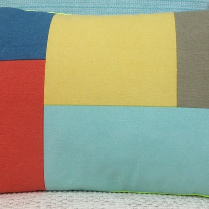 Pack of 4 Geo Beige Block Design Rectangle Cushion Cover 30cm x 50cm