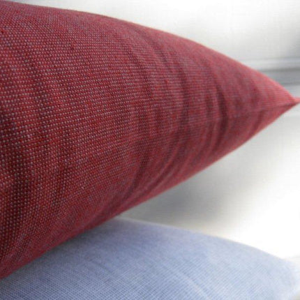 Pack of 4 Elements Deep Red Solid Base Colour Square Cushion Covers