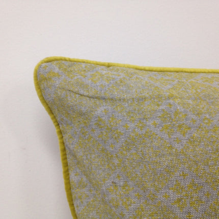 Pack of 4 Azuk Mustard Yellow & Grey 50cm x 50cm Cushion Covers