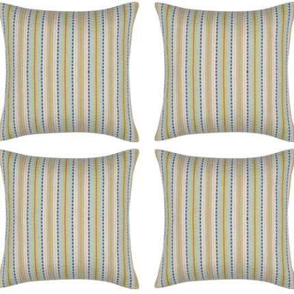 Pack of 4 Finn Yellow Multicoloured Retro Cushion Cover
