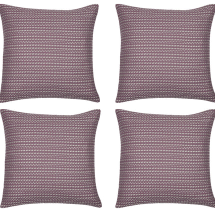 Pack of 4 Fern Rose Soft Pink & White Cushion Covers Made In Europe