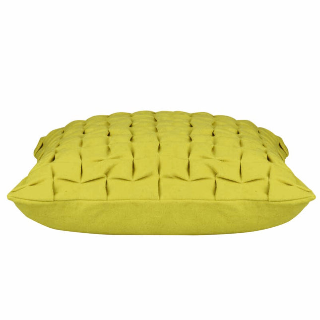 Flux Mustard Yellow 3D Textured Cushion Cover