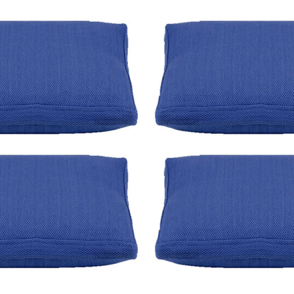 Pack of 4 Classic Sky Blue Large 56x56cm Box Sided Cushion Cover Chair pad covers