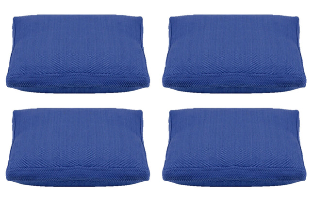 Pack of 4 Classic Sky Blue Large 56x56cm Box Sided Cushion Cover Chair pad covers