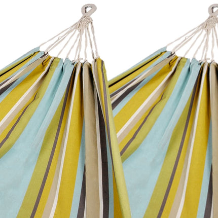 Pack of 2 Corban Aqua Hammocks Multicoloured Stripes 220x140cm