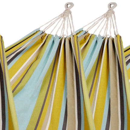 Pack of 4 Corban Aqua Hammocks Multicoloured Stripes 220x140cm