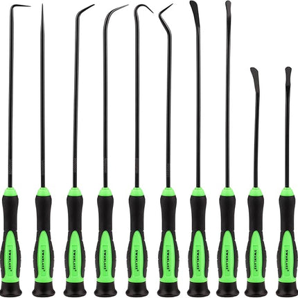 SWANLAKE 10-Piece Pick and Hook Set, Pick Tool Set for Car Auto Oil Seal/O-Ring Seal Gasket Pick Mini Hooks Puller Remover