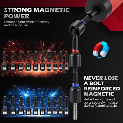SEDY 64Pcs Torque Screwdriver Set 10-70 in-lb S2 Bits Magnetic Nut Driver Kit
