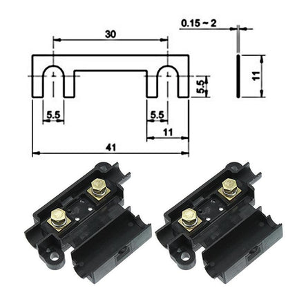 40A Midi Fuse Kit 4 Ans Holder 7 X 40 Amp Fuses To Suit Redarc Bcdc Dual Battery